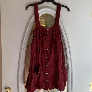 UO Red Jumper Dress